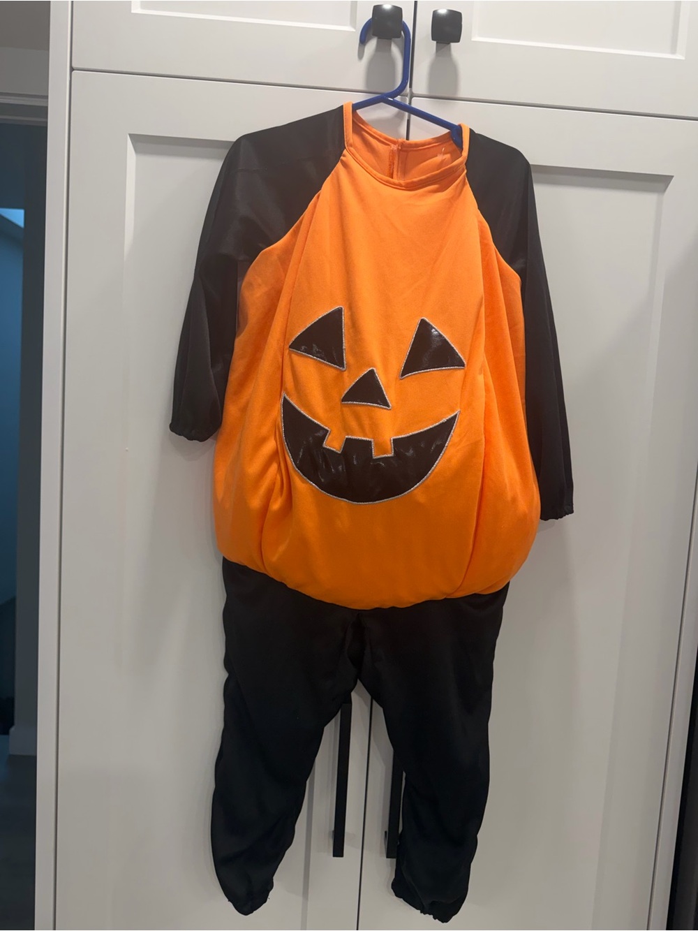 Orange and Black Pumpkin Jack-O'-Lantern Kids Costume - vibrant & fun!